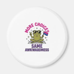 Rolig Bi Groda Pride T-Shirt Design_1 Magnet