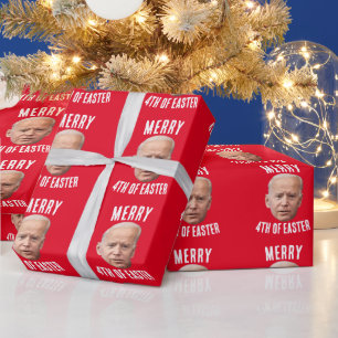ROlig BIDEN FÖRVIRRAD JULPAPPER