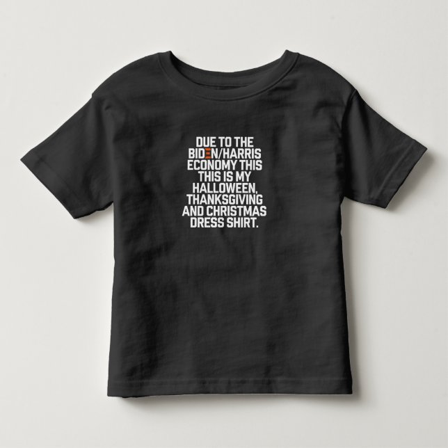 Rolig Biden Harris Ekonomi Jul T Shirt (Framsida)