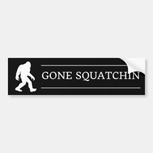 Rolig Big Foot Gone Squatchin Sasquatch Bildekal