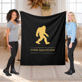 Rolig Big Foot Gone Squatchin Sasquatch Fleecefilt