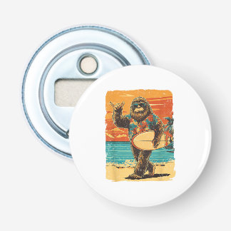 Rolig Bigfoot Aloha Hawaiiansurfing Tropisk Strand Flasköppnare