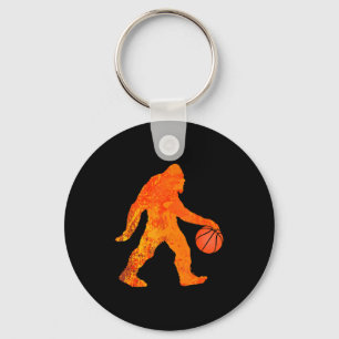 Rolig Bigfoot Basketboll Tröja För Pojkar Flickor Nyckelring