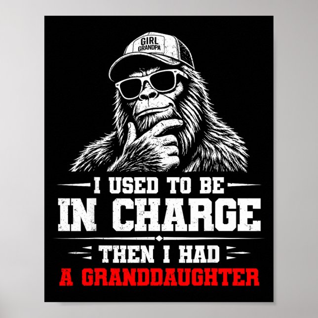 Rolig bigfoot brukade vara ansvarig hade poster (Framsidan)
