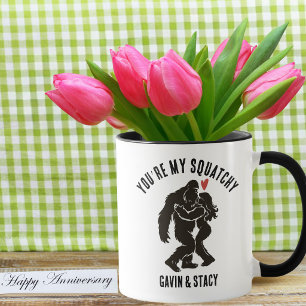 Rolig BigFoot “Du är min Squatchy” Jubileum BF Mugg