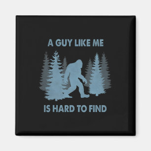 Rolig Bigfoot En Kille Som Jag Är Svår Att Hitta I Magnet