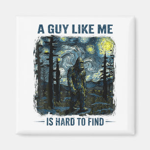 Rolig Bigfoot En Kille Som Jag Är Svår Att Hitta I Magnet