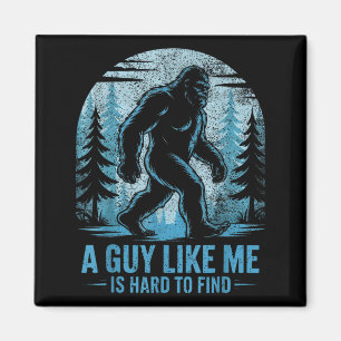 Rolig Bigfoot En Kille Som Jag Är Svår Att Hitta I Magnet