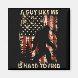 Rolig Bigfoot En Kille Som Jag Är Svår Att Hitta I Magnet