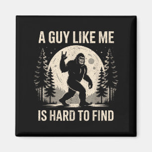 Rolig Bigfoot En Kille Som Liknar Är Svår Att Hitt Magnet