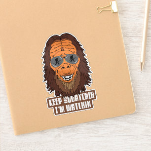 Rolig Bigfoot Gone Squatchin-citat Klistermärken