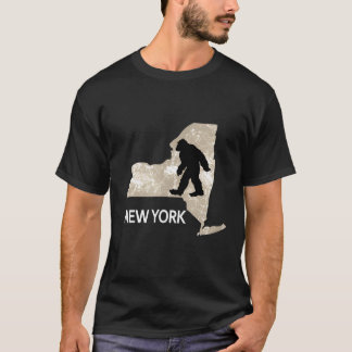 Rolig Bigfoot Jag Tror Älskar New York Ny T Shirt
