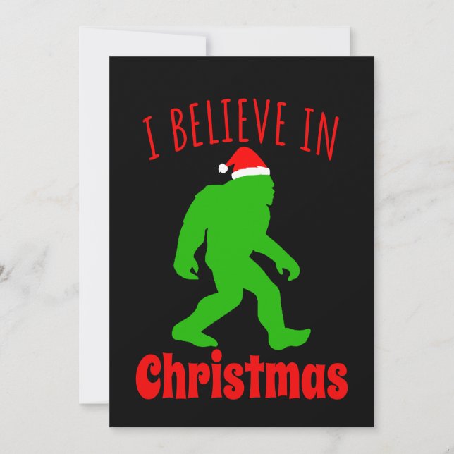 Rolig Bigfoot jag tror på jul     Spara Datumet (Framsida)