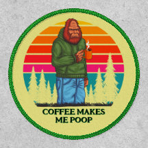 Rolig Bigfoot Kaffe Får Mig Att Ska Poop Ryggsäcks