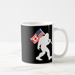Rolig Bigfoot Kanada Den 51 Stat Trump Kanada U.s Kaffemugg