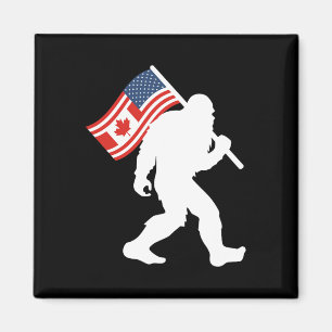 Rolig Bigfoot Kanada Den 51 stat Trump Kanada U.s Magnet
