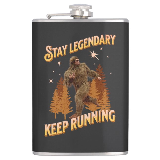 Rolig Bigfoot Löp Motivation Fickplunta (Framsidan)