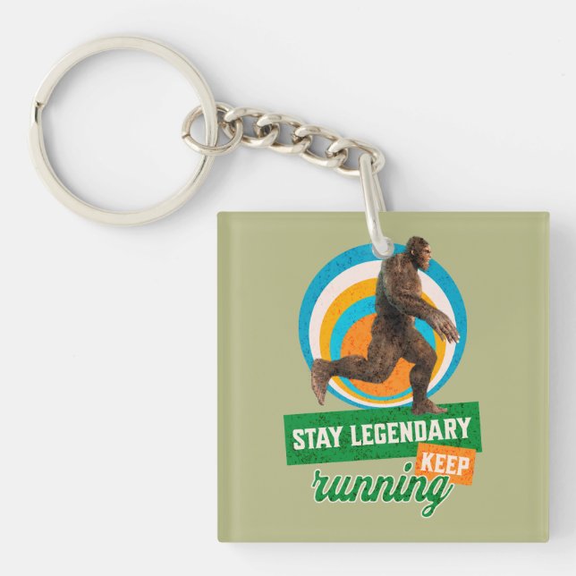 Rolig Bigfoot Löpande Motivation (Framsidan)