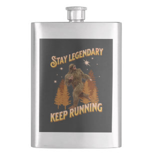 Rolig Bigfoot Löpande Motivation Fickplunta