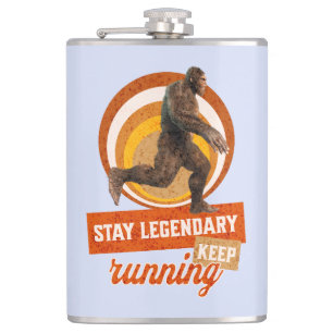 Rolig Bigfoot Löpande Motivation Fickplunta
