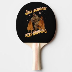 Rolig Bigfoot Löpande Motivation Pingisracket