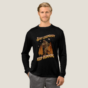 Rolig Bigfoot Löpande Motivation T Shirt