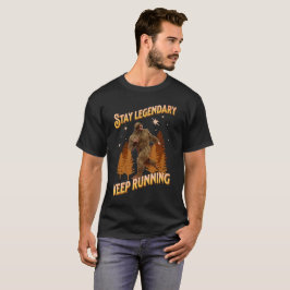 Rolig Bigfoot Löpande Motivation T Shirt