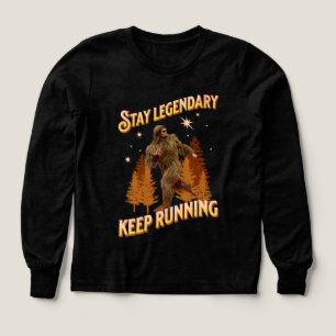 Rolig Bigfoot Löpande Motivation T Shirt