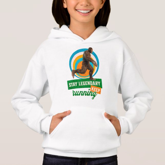 Rolig Bigfoot Löpande Motivation T Shirt (Framsida)