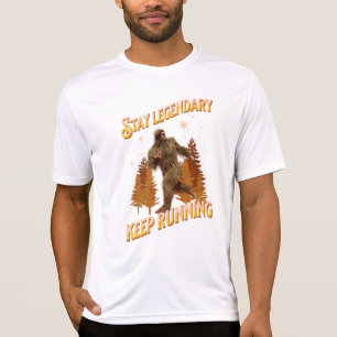 Rolig Bigfoot Löpande Motivation T Shirt