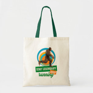 Rolig Bigfoot Löpande Motivation Tygkasse
