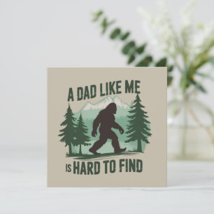 Rolig Bigfoot Pappa En Pappa Som Mig Är Svår Att H Inbjudningar