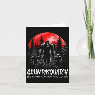 Rolig Bigfoot Pappa Sasquatch Yeti Faders Dag D Kort