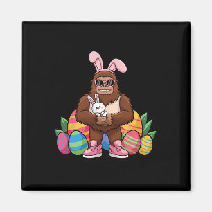 Rolig Bigfoot Påskharen Mashup – Sasquatch Med Magnet