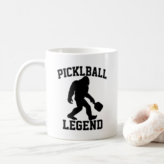 Rolig Bigfoot Pickleball Legend  Kaffemugg (Med munk)