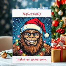 Rolig Bigfoot-pjäs jul Kort