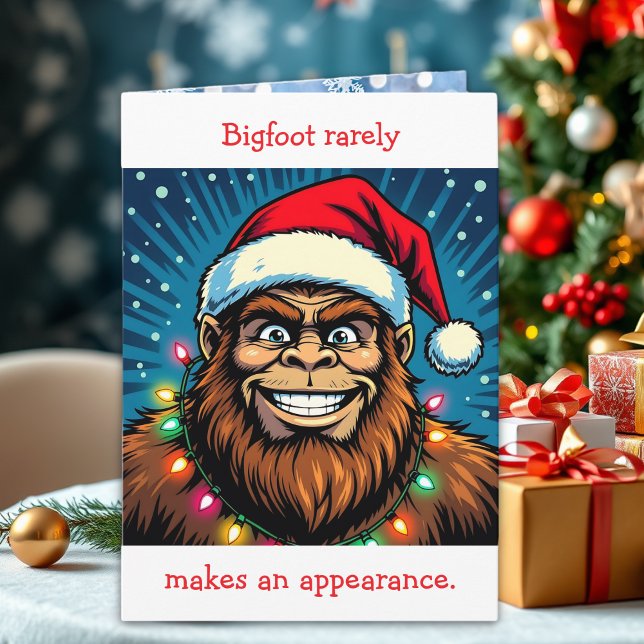 Rolig Bigfoot-pjäs jul Kort (Skapare uppladdad)