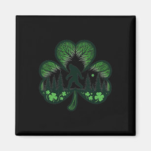 Rolig Bigfoot Saint Paddys St Patricks Day Cool Bi Magnet