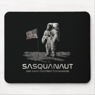 Rolig Bigfoot Sasquatch Rymd Sasquanaut Musmatta