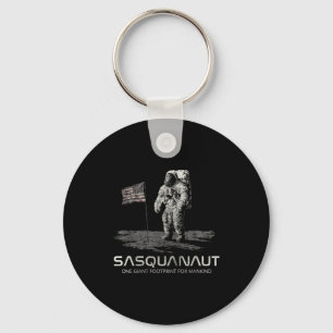 Rolig Bigfoot Sasquatch Rymden Sasquanaut Nyckelring