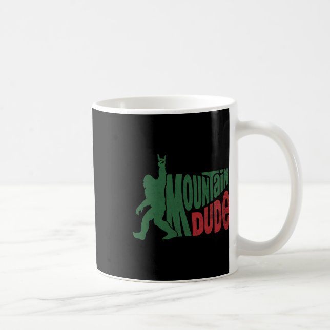 Rolig Bigfoot Sasquatch Vandring Present För Bergs Kaffemugg (Höger)