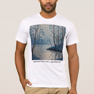 Rolig Bigfoot Skämtmode T Shirt