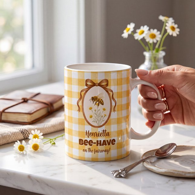 Rolig Bihållare Golfpresent Kaffemugg (Skapare uppladdad)