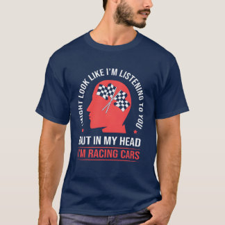 Rolig bil Rolig bil Älskare Dragracing familj roli T Shirt