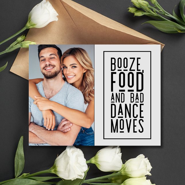 Rolig bild Bröllop Spara datumet Meddelande Vykort (Funny Photo Wedding Save the Date Announcement Postcard)