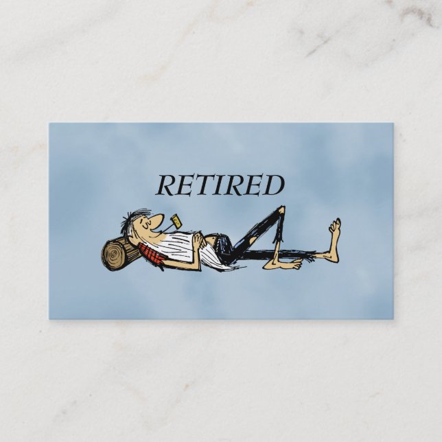 Rolig bild för pensionerad Rip Van Winkle (Framsida)