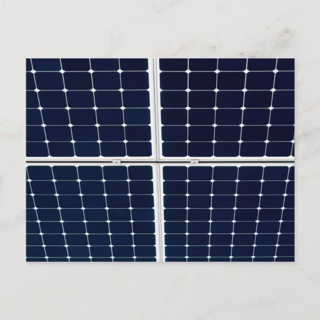 Rolig bild på en solpanel vykort (Framsida)