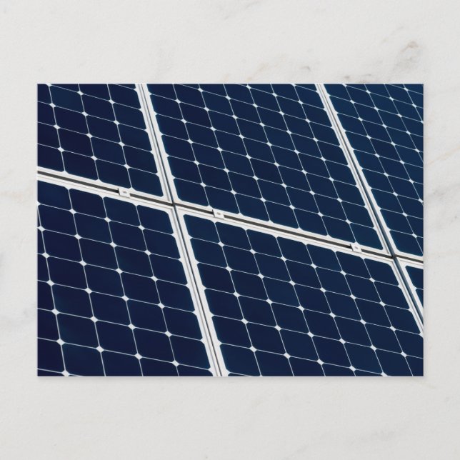 Rolig bild på en solpanel vykort (Framsida)