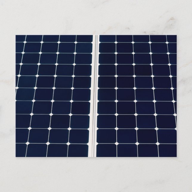 Rolig bild på en solpanel vykort (Framsida)