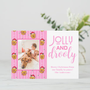 Rolig bild på Golden Retriever Julkort